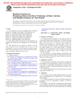 UNGÜLTIG ASTM D823-95(2001) 1.1.2001 Ansicht