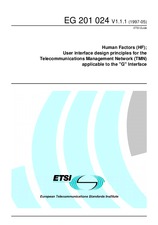 Die Norm ETSI EG 201024-V1.1.1 30.5.1997 Ansicht