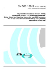 Die Norm ETSI EN 300138-3-V1.3.4 30.6.1998 Ansicht