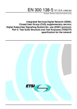 Die Norm ETSI EN 300138-5-V1.3.4 30.6.1998 Ansicht