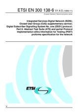 Die Norm ETSI EN 300138-6-V1.4.5 2.11.1999 Ansicht