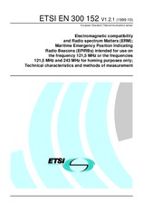 Die Norm ETSI EN 300152-V1.2.1 25.10.1999 Ansicht