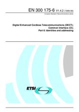 Die Norm ETSI EN 300175-6-V1.4.2 23.6.1999 Ansicht