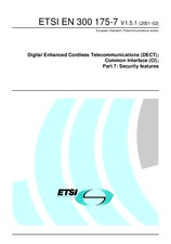 Die Norm ETSI EN 300175-7-V1.5.1 27.2.2001 Ansicht