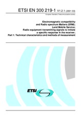 Die Norm ETSI EN 300219-1-V1.2.1 6.3.2001 Ansicht