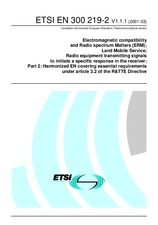 Die Norm ETSI EN 300219-2-V1.1.1 6.3.2001 Ansicht