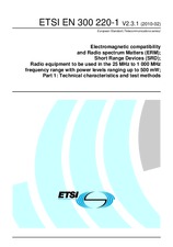 Die Norm ETSI EN 300220-1-V2.3.1 18.2.2010 Ansicht