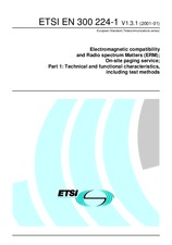 Die Norm ETSI EN 300224-1-V1.3.1 9.1.2001 Ansicht