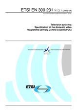 Die Norm ETSI EN 300231-V1.3.1 16.4.2003 Ansicht