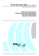 Die Norm ETSI EN 300289-V1.2.1 4.7.2001 Ansicht