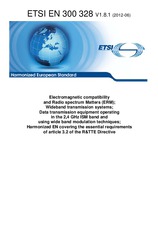 Die Norm ETSI EN 300328-V1.8.1 8.6.2012 Ansicht