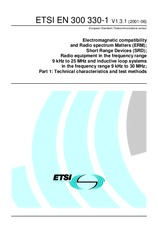 Die Norm ETSI EN 300330-1-V1.3.1 28.6.2001 Ansicht