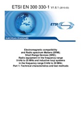 Die Norm ETSI EN 300330-1-V1.8.1 4.3.2015 Ansicht