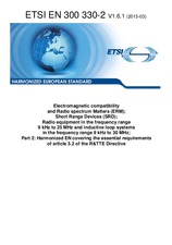 Die Norm ETSI EN 300330-2-V1.6.1 4.3.2015 Ansicht