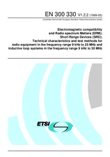 Die Norm ETSI EN 300330-V1.2.2 6.5.1999 Ansicht