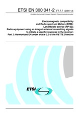 Die Norm ETSI EN 300341-2-V1.1.1 6.12.2000 Ansicht