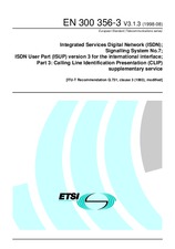 Die Norm ETSI EN 300356-3-V3.1.3 31.8.1998 Ansicht