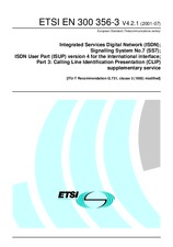 Die Norm ETSI EN 300356-3-V4.2.1 18.7.2001 Ansicht