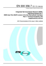 Die Norm ETSI EN 300356-7-V3.1.3 31.8.1998 Ansicht
