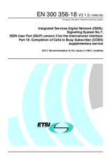 Die Norm ETSI EN 300356-18-V3.1.3 31.8.1998 Ansicht