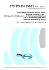 Die Norm ETSI EN 300356-22-V1.1.1 2.7.2003 Ansicht