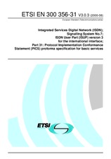 Die Norm ETSI EN 300356-31-V3.0.3 24.8.2000 Ansicht