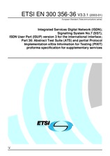 Die Norm ETSI EN 300356-36-V3.3.1 7.1.2003 Ansicht