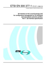 Die Norm ETSI EN 300377-1-V1.2.1 29.10.1999 Ansicht