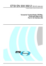 Die Norm ETSI EN 300392-2-V2.4.2 26.2.2004 Ansicht