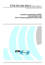 Die Norm ETSI EN 300392-5-V1.2.1 24.11.2003 Ansicht