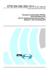 Die Norm ETSI EN 300392-10-4-V1.3.1 2.9.2003 Ansicht