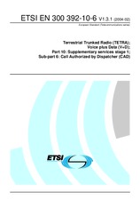 Die Norm ETSI EN 300392-10-6-V1.3.1 10.2.2004 Ansicht