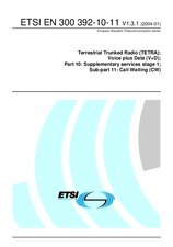 Die Norm ETSI EN 300392-10-11-V1.3.1 5.1.2004 Ansicht