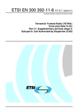 Die Norm ETSI EN 300392-11-6-V1.2.1 5.1.2004 Ansicht