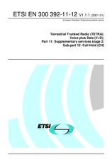 Die Norm ETSI EN 300392-11-12-V1.1.1 25.1.2001 Ansicht