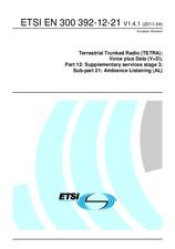 Die Norm ETSI EN 300392-12-21-V1.4.1 11.4.2011 Ansicht