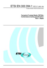 Die Norm ETSI EN 300394-1-V2.3.1 11.4.2001 Ansicht