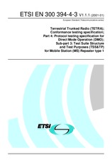 Die Norm ETSI EN 300394-4-3-V1.1.1 4.1.2001 Ansicht