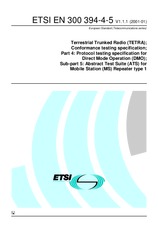 Die Norm ETSI EN 300394-4-5-V1.1.1 12.1.2001 Ansicht