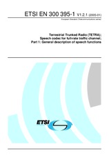 Die Norm ETSI EN 300395-1-V1.2.1 25.1.2005 Ansicht