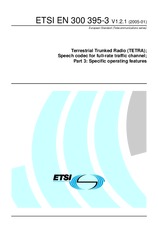 Die Norm ETSI EN 300395-3-V1.2.1 25.1.2005 Ansicht