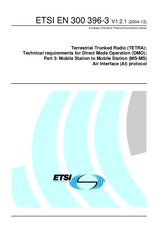 Die Norm ETSI EN 300396-3-V1.2.1 21.12.2004 Ansicht