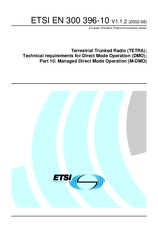 Die Norm ETSI EN 300396-10-V1.1.2 20.8.2002 Ansicht