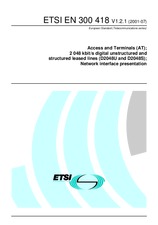 Die Norm ETSI EN 300418-V1.2.1 4.7.2001 Ansicht