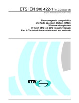 Die Norm ETSI EN 300422-1-V1.2.2 2.8.2000 Ansicht