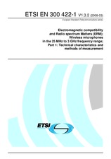 Die Norm ETSI EN 300422-1-V1.3.2 20.3.2008 Ansicht