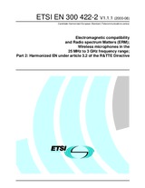 Die Norm ETSI EN 300422-2-V1.1.1 2.8.2000 Ansicht