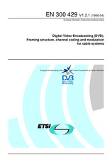 Die Norm ETSI EN 300429-V1.2.1 30.4.1998 Ansicht