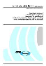 Die Norm ETSI EN 300431-V1.4.1 17.7.2002 Ansicht