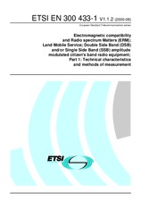 Die Norm ETSI EN 300433-1-V1.1.2 17.8.2000 Ansicht